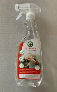 Desinfecterende Alcohol spray <b>70% </b>- 500ml voor handen (12st)