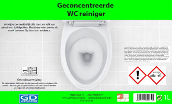 Geconcentreerde WC-reiniger professioneel - 1l