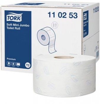 Toiletpapier soft mini jumbo Premium (Systeem T2)