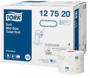 Toiletpapier soft mid-size Premium (Systeem T6)